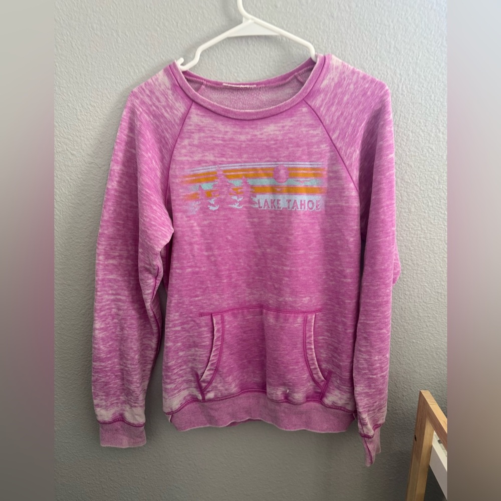 Pink Lake Tahoe Women's Sweatshirt